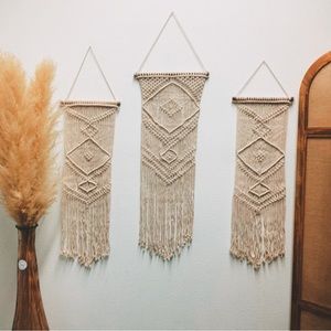 Macrame wall hangings
